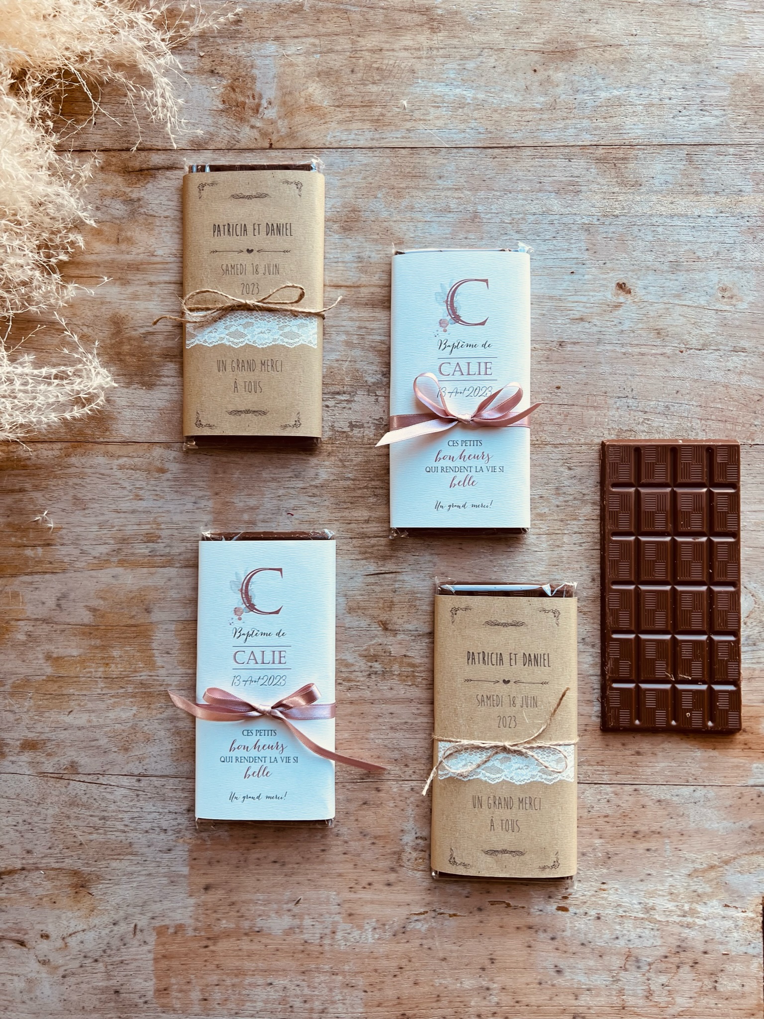 Ruban personnalisé chocolatier - Créa'Pack