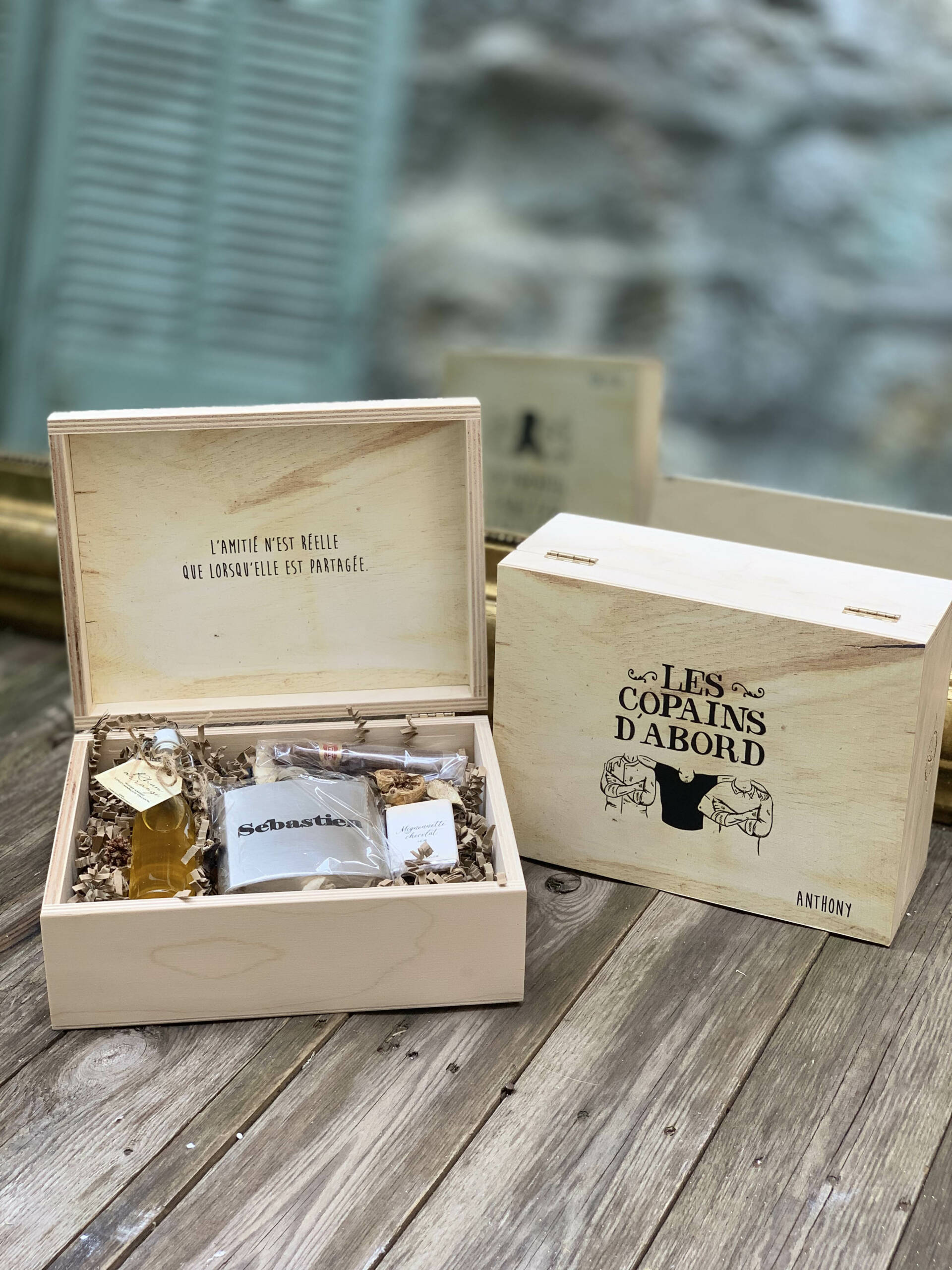 Box cadeau Jack Daniel's - Féeline Création cadeau témoin et parrain