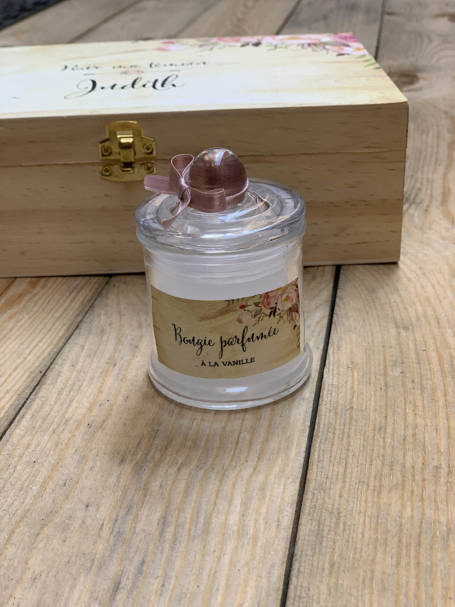 bougie parfumée à coffret cadeau