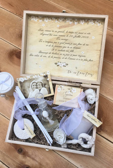 coffret à cadeaux à offrir fête des mères thème mathilde