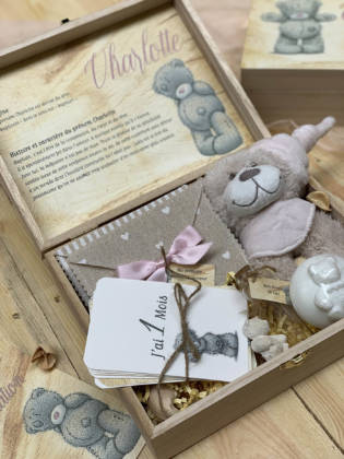 cartes étapes avec coffret naissance