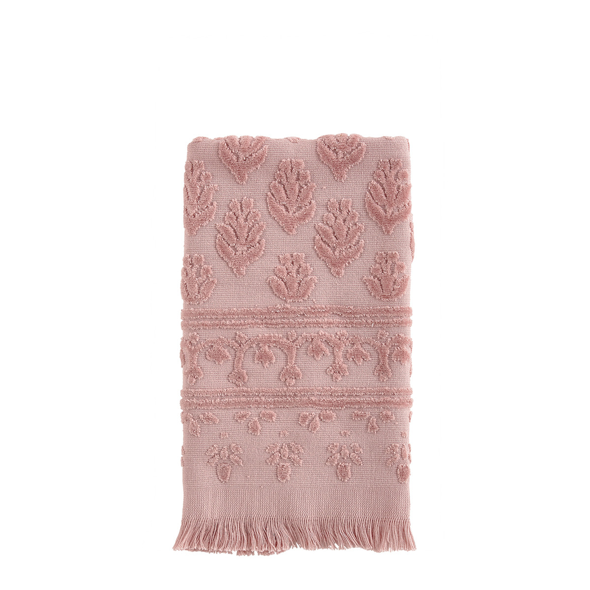 Serviette invité Petite Indienne vieux rose