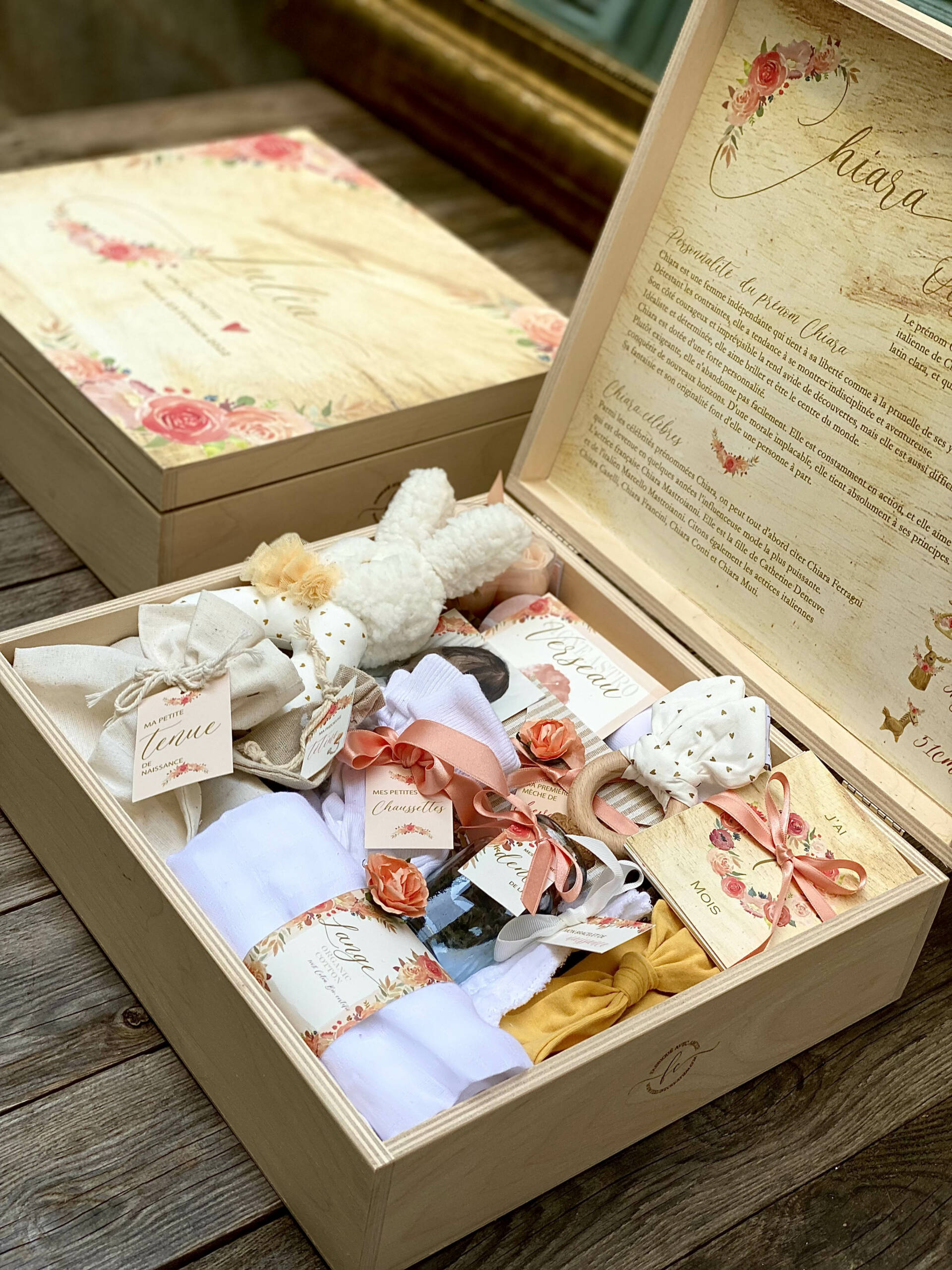 Grand coffret de naissanceLes souvenirs de Chiara Féeline Création