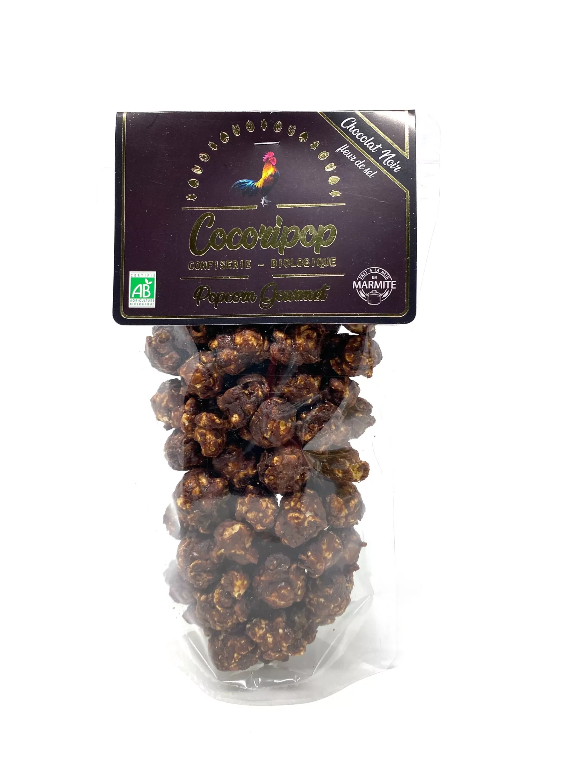 Popcorn chocolat noir fleur de sel 40g
