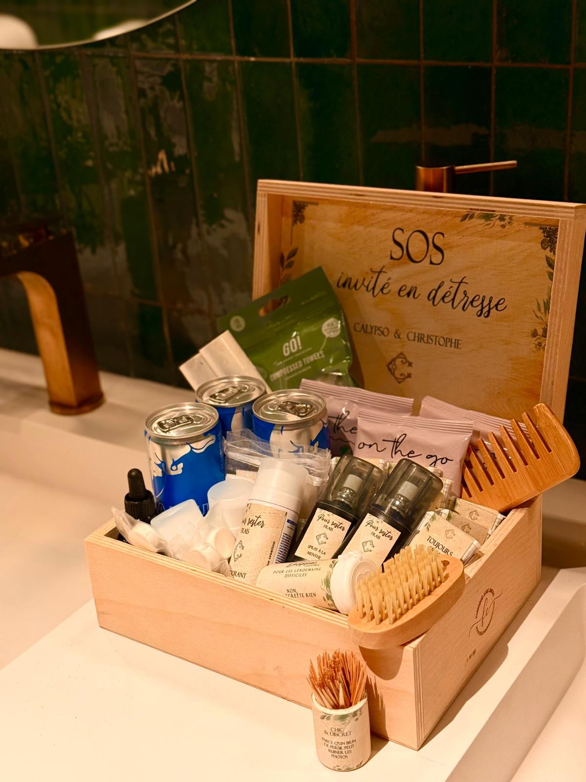 Box SOS invités en détresse à personnaliser